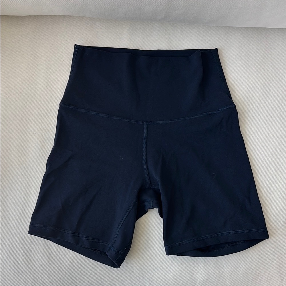 Women’s High-Waist Navy Bike Shorts